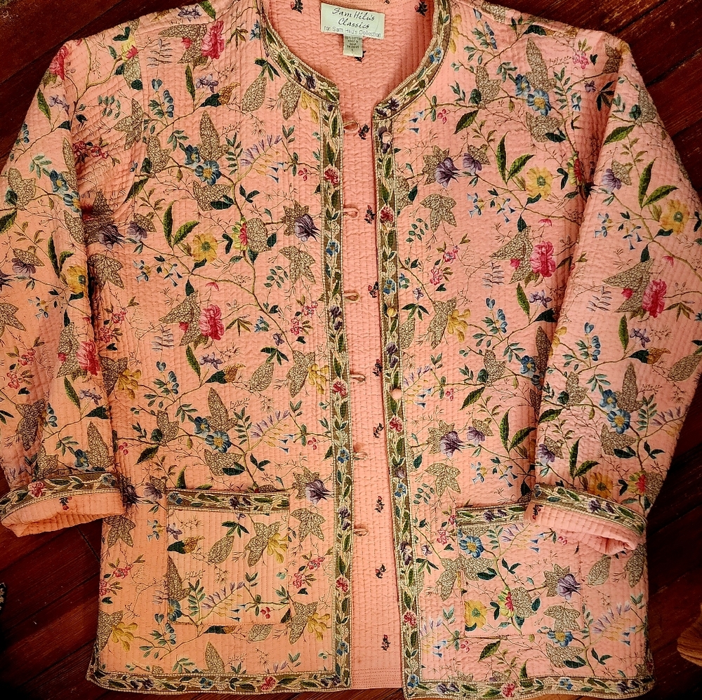 Soft beautiful Reversible floral print jacket
